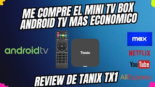 COMPRE MINI TV BOX ANDROID TV MAS ECONOMICO  REVIEW 2024 TANIX TX1 [upl. by Kubiak]