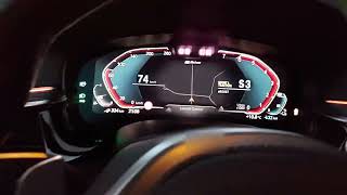 BMW 545e 2021 G30 LCI hybrid 0100kmh acceleration launch control [upl. by Llerrud]