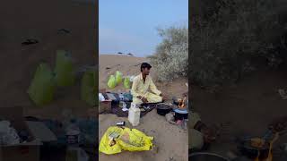 Jaisalmer Desert Safari  Cooking 🧑‍🍳 In Desert  Jaisalmer  food cooking jaisalmer desert [upl. by Bainter]