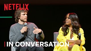 Evan Peters Niecy NashBetts and Dahmer Cast and Crew  In Conversation  Netflix [upl. by Berck]