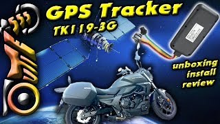 Motorcycle GPS Tracker  Unboxing Install and Review  TK1193G [upl. by Oman]