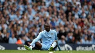 Yaya Toure knocks out kid with wayward shot vs QPR [upl. by Coray]