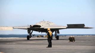 Northrop Grummans X47B Completes 1st Carrier Catapult Launch [upl. by Utimer]