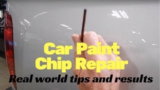 Car Paint chip repair real world tips and results [upl. by Artaed354]