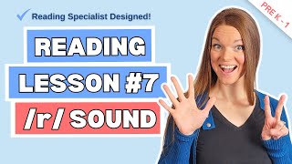 Reading Lesson 7 K1 Letter R Sound  Free Learn to Read Series [upl. by Flip665]