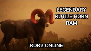 LEGENDARY RUTILE HORN RAM RED DEAD REDEMPTION 2 ONLINE LOCATION HUNT HARRIET MISSION NATURALIST [upl. by Shippee]