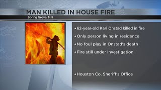 Spring Grove man killed in house fire [upl. by Etna46]