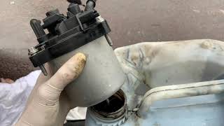 Replace fuel filter 16 hdi diesel citroen berlingo [upl. by Iviv429]