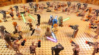 LEGO Geonosis Arena Escape STAR WARS Brickfilm [upl. by Soutor]