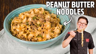 Deliciously Spicy Peanut Butter Noodle Recipe [upl. by Grewitz]