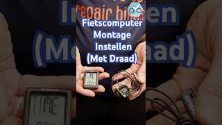 Fietscomputer Montage en Instellen Met Draad Optimaliseer Je Ritgegevens [upl. by Tanhya]