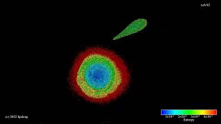 Simulation of Theia’s Collision With Earth [upl. by Elinad]