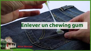 Enlever du chewinggum  astuces et conseils pratiques pour tapis vetements bois et plastique [upl. by Nairehs]