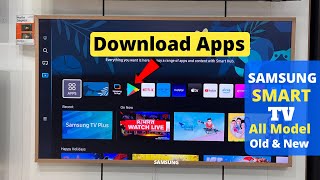 Samsung Smart TV Apps Install amp Download in Samsung TV  Play Store  Step by Step [upl. by Akceber235]