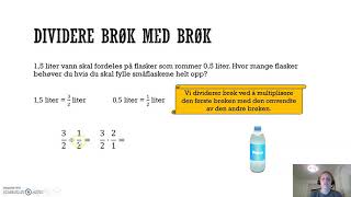 Divisjon Brøk med brøk [upl. by Mossolb]