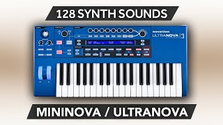 SYNTH COLLECTION VOL1 128 new sounds  NOVATION MININOVA  ULTRANOVA  SOUND BANK [upl. by Moshell]