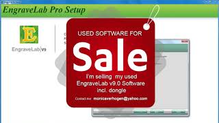 USED SOFTWARE FOR SALE  I’m selling my used EngraveLab v90 Software incl dongle [upl. by Aneelas136]