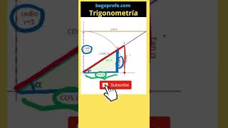 Razones TRIGONOMÉTRICAS interpretación GEOMÉTRICA begoprofe matematicas maths trigonometria [upl. by Akimit248]