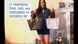 Louis Vuitton Propriano vs Neverfull MM [upl. by Ljoka]