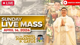 SUNDAY FILIPINO LIVE MASS TODAY II APRIL 14 2024 II FR JOWEL JOMARSUS GATUS [upl. by Ahseuqal]