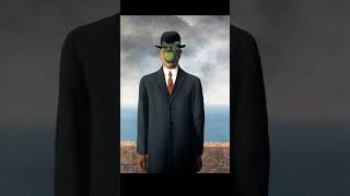 Son of man by Rene Magritte Daily Masterpiece [upl. by Ermentrude865]