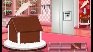 How to Make Cake House Saras Cooking Class Kids Game [upl. by Mclyman]