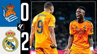 HIGHLIGHTS  Real Sociedad 02 Real Madrid  LaLiga 202425 [upl. by Ayet]