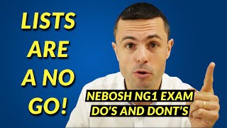 NEBOSH NG1 Exam Technique  Demonstrating understanding [upl. by Notlek327]