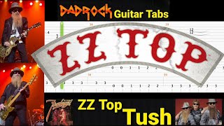 Tush  ZZ Top  Guitar  Bass TABS Lesson [upl. by Eevets]