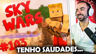 Tiagovski reage a  Minecraft Sky Wars 103 SKY WARS MAIS RÁPIDO NO CUBE  ÉPICO [upl. by Greenes]