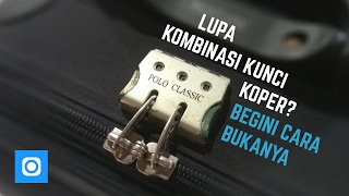 Cara Membuka Kunci Koper Kombinasi Angka yang Terlupa [upl. by Esital]