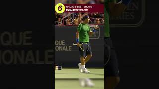 6️⃣ RAFAEL NADALS PERFECT SHOT AGAINST DODIG IN 2011 🎾🔥 [upl. by Season]