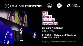 Ma thèse en 180 secondes  finale azuréenne [upl. by Brote811]