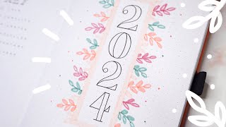 2024 bullet journal setup  plan with me  simple beginner friendly setup ✨ [upl. by Aserret44]