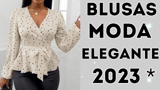 50 BLUSAS PARA MUJER 2023  MODELOS ELEGANTES BLUSAS [upl. by Yaakov]