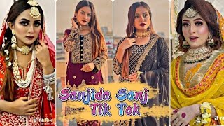 Sanjida Sanj New Cute amp Bridle Tik Tok Vedio  Cute girl Tik Tok  Sanjida Sanj  Sky Creativity [upl. by Eilssel]