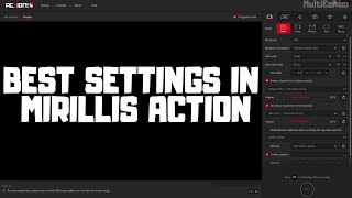 BEST SETTINGS IN ACTION SCREEN RECORDER  Mirillis Action [upl. by Sorci400]