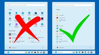 Have Windows Show All Apps Instead of Pinned amp Recommended When You Click on the Start Button [upl. by Serilda]