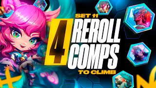 The 4 Reroll Comps Im Climbing with to Challenger This Set  TFT Set 11 Guide [upl. by Reniar]