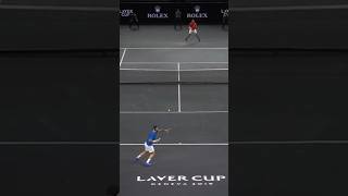 INCREDIBLE Federer and Kyrgios point 😱 [upl. by Tolland]