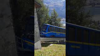 Funicular St Moritz  Chantarella Sept 2021 1 train funicular stmoritz [upl. by Hseyaj]