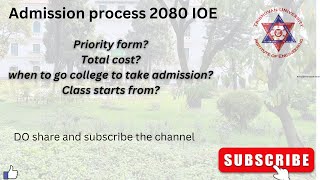 IOE 2080 PRIORITY FORM ADMISSION LIST COLLEGE STARTS FROM engineering pulchowk [upl. by Jacquet]