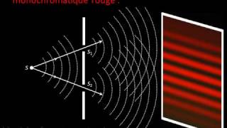 Interférences avec une bifente de Young  expérience commentée [upl. by Tsuda975]