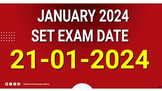 JANUARY 2024 SET EXAM DATE വന്നു  21012024 [upl. by Hennessey]