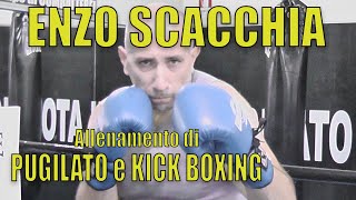 ENZO SCACCHIA in allenamento di PUGILATO e KICK BOXING con il Maestro NICOLA SCACCHIA [upl. by Llewoh]