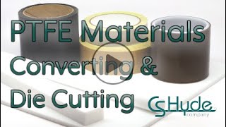 PTFE Converting Custom slit rolls Die Cutting Adhesive Backed PTFE Sheeting [upl. by Zetrok]