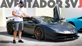 Checking out Exotic Car Hacks’ incredible Lamborghini Aventador SVJ Roadster [upl. by Niklaus]