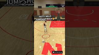 PATTY MILLS JUMPSHOT 2K25🔥🔥 nba gaming nba2k25 nba2k viral gameplay [upl. by Tammie]