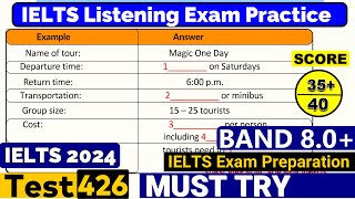 IELTS Listening Practice Test 2024 with Answers Real Exam  426 [upl. by Den]