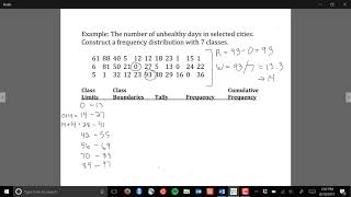 How to construct a grouped frequency distribution [upl. by Hsuk]